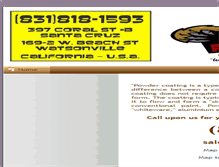 Tablet Screenshot of grizzlypowdercoating.com
